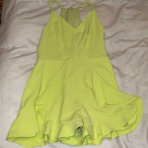 yellow/green romper